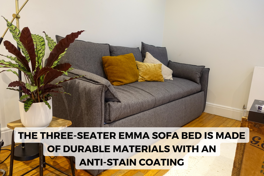 emma sofa bed in styled room